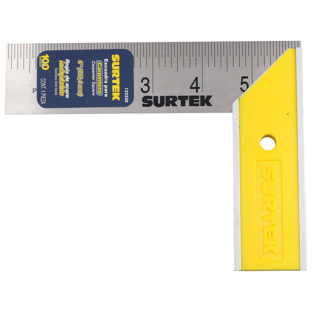 Escuadra de carpintero 6" Surtek