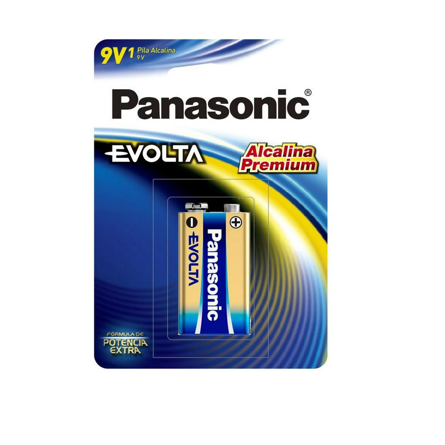 Bateria 9v alkalina cuadrada panasonic pipanevol9v panasonic Paquete