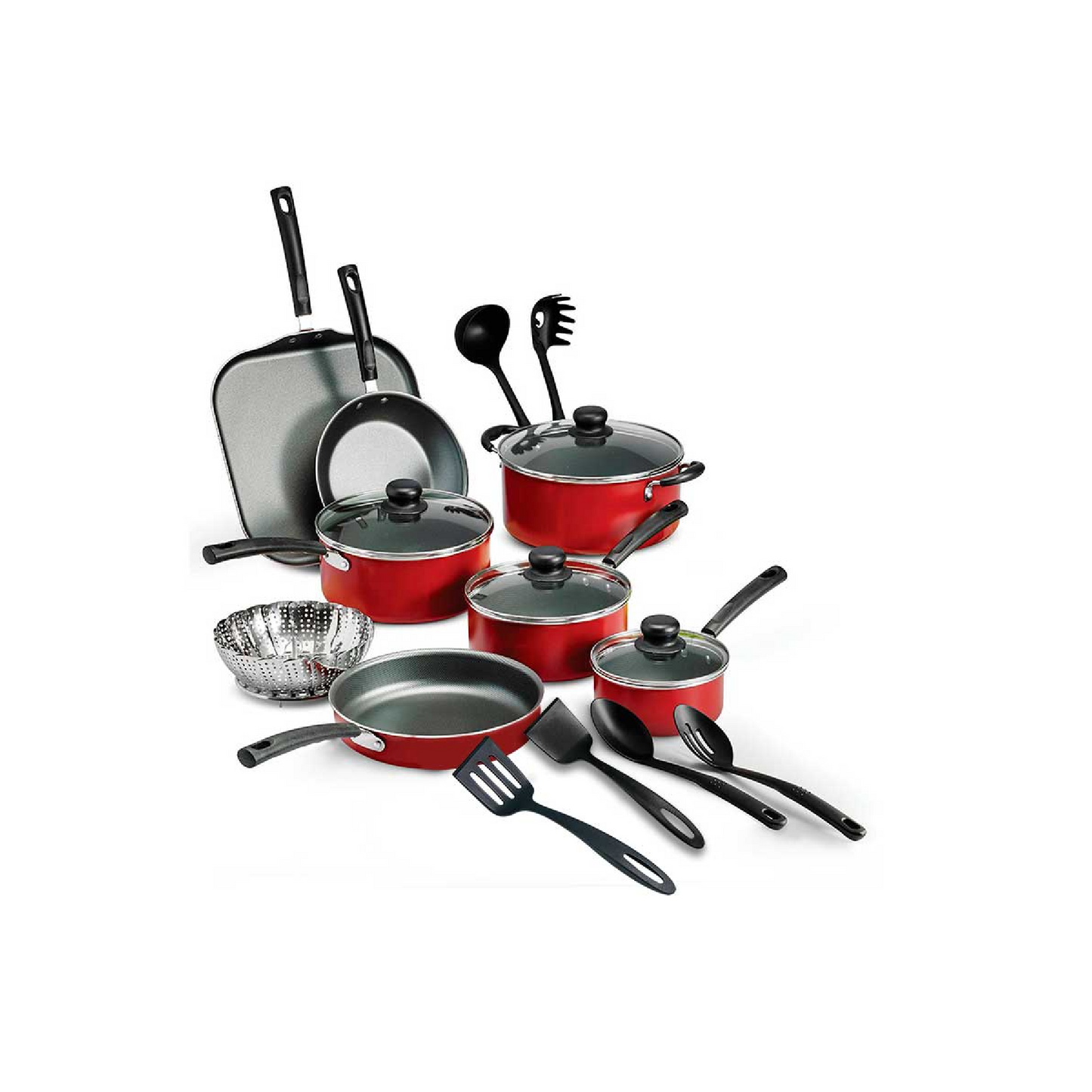 Bateria de cocina 18 piezas primaware rojo 80119/567 Tramontina Paquete