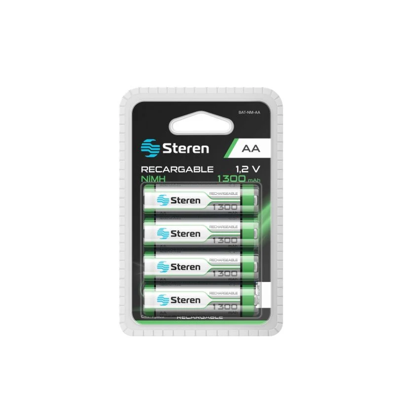 Bateria recargable aa nimh 1300mah - bat-nm-aa - steren Pieza
