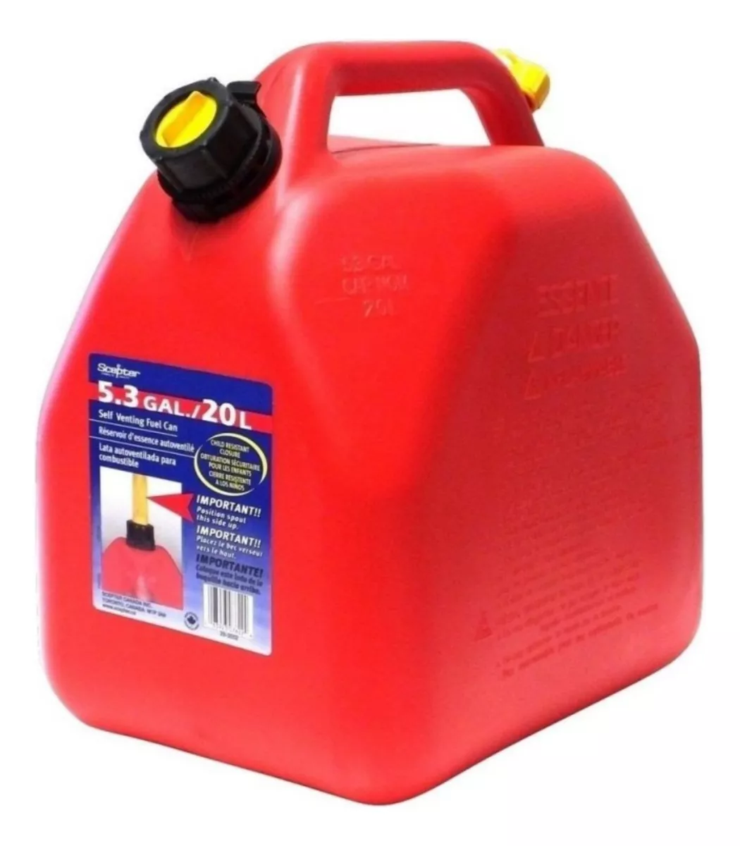 Bidon rojo para gasolina 20 lt scepter Pieza