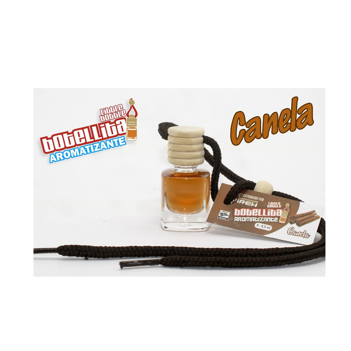 Botellita para colgar aroma canela Pieza