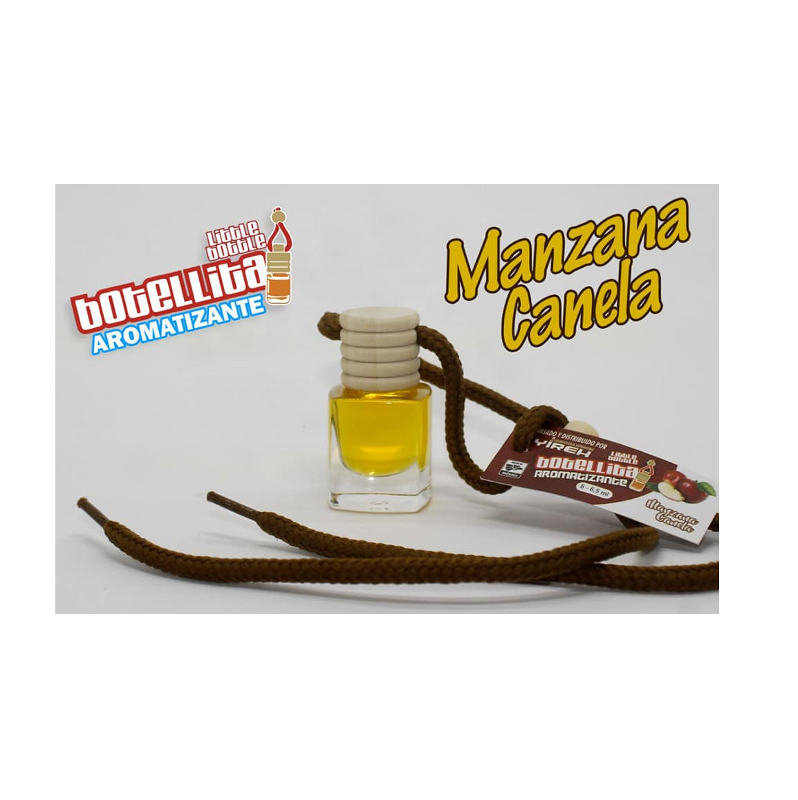 Botellita para colgar aroma manzana canela Pieza