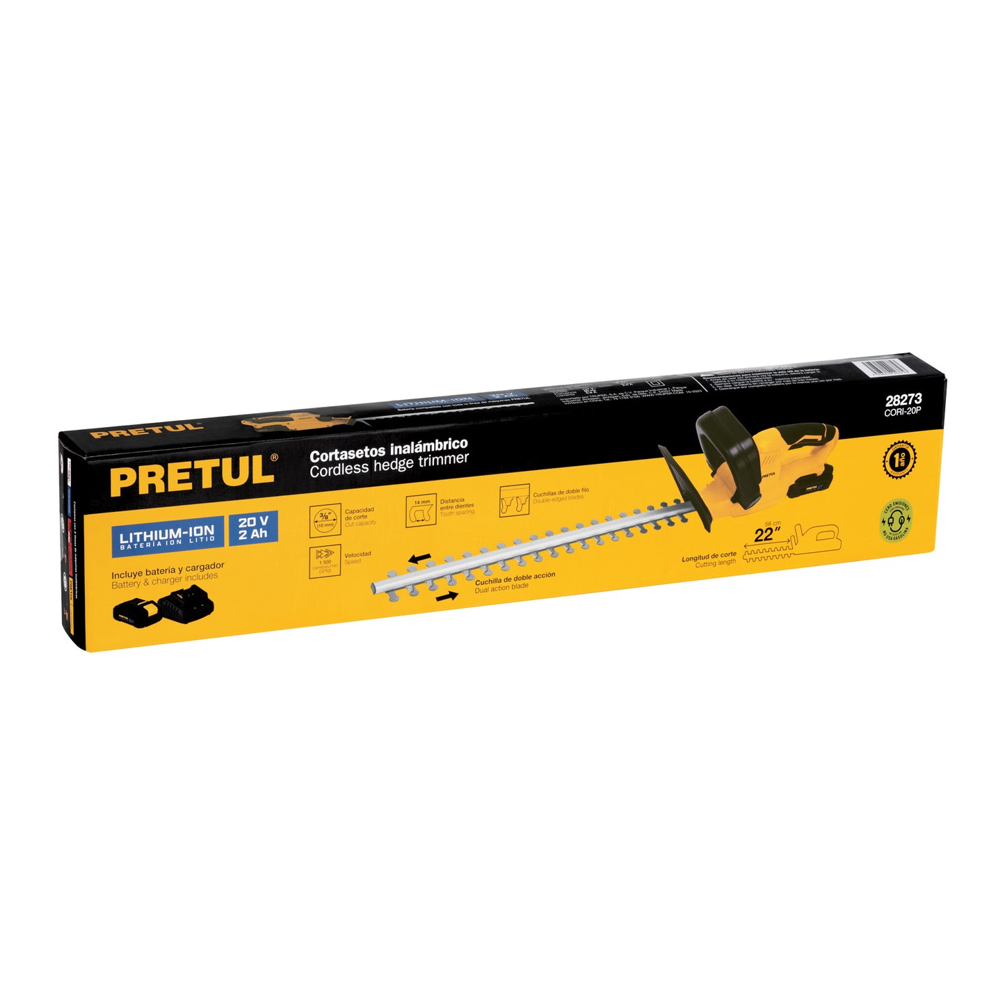 cortasetos inalambrico 20 volts Espada 15cm 28273 truper Pieza
