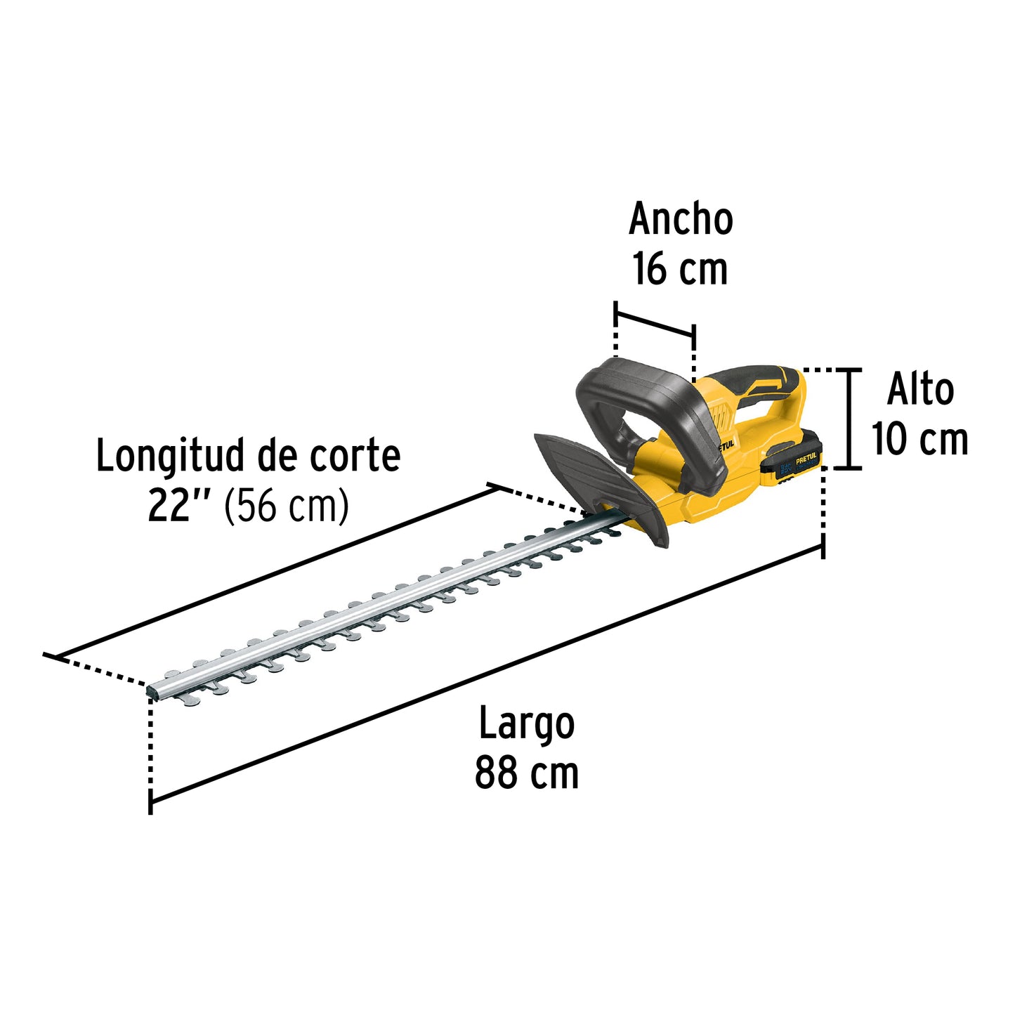 cortasetos inalambrico 20 volts Espada 15cm 28273 truper Pieza