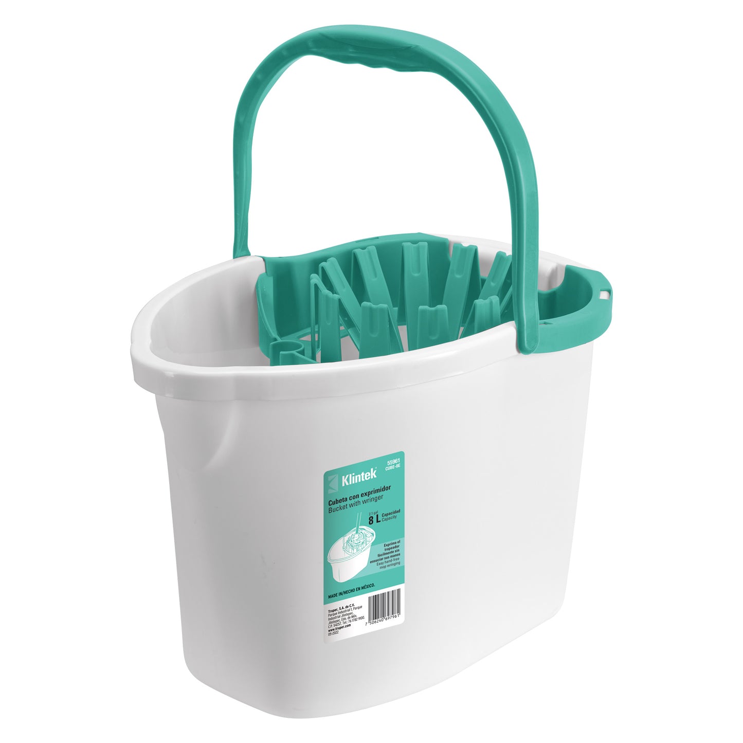 Cubeta plastica con exprimidor 8lt 55961 klintek Pieza