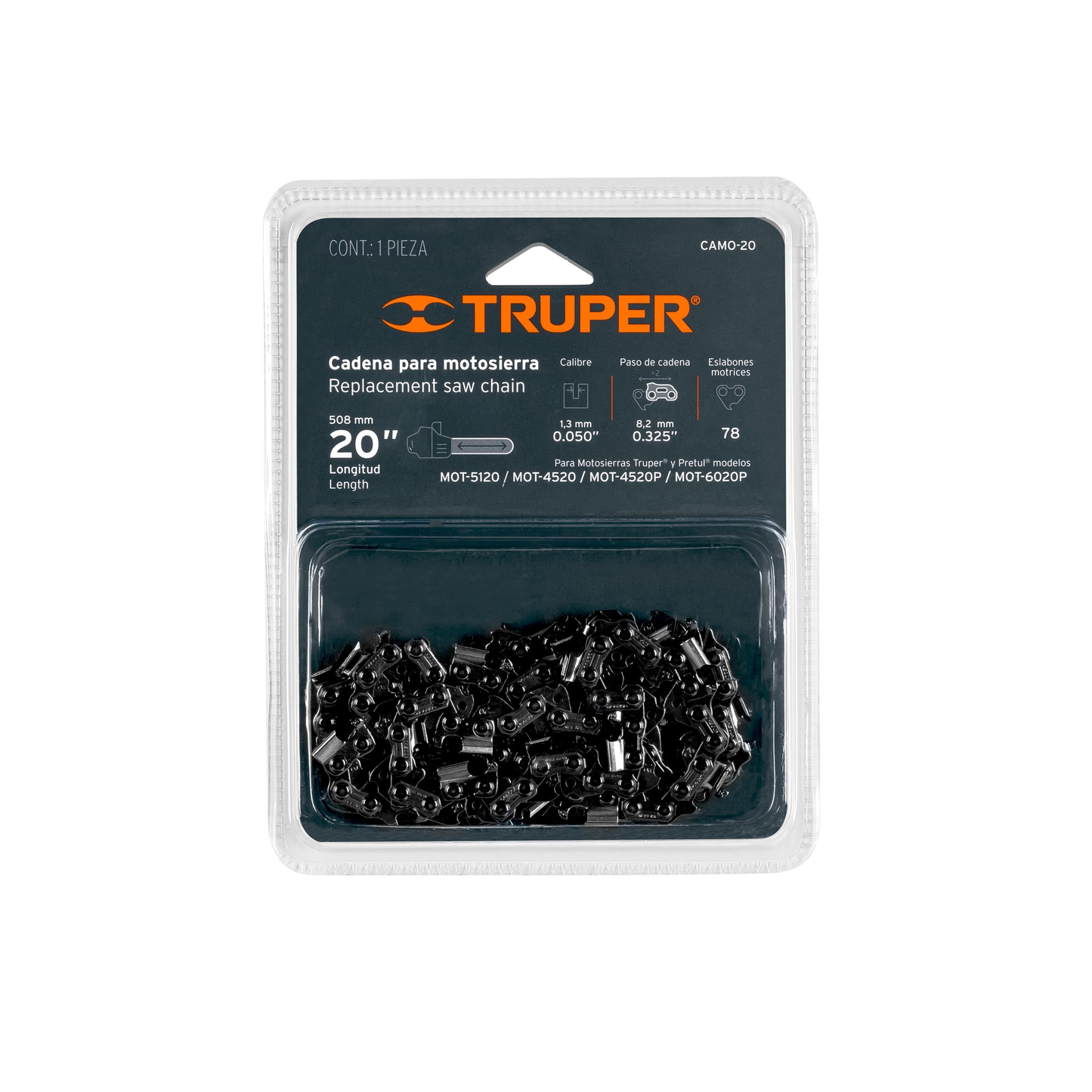 Cadena para motosierra 20p 51 cm 16638 truper Pieza