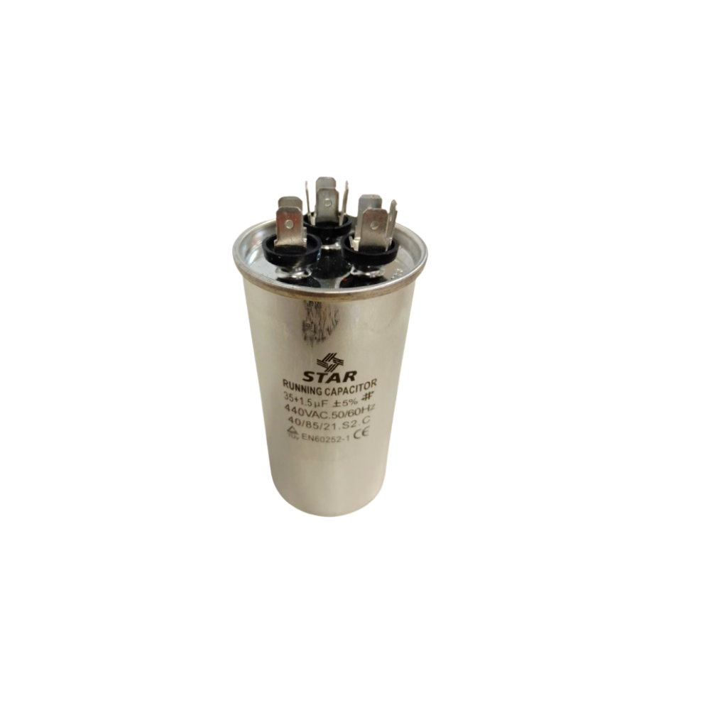Capacitor de trabajo dual 35+1.5 mf+-5% 440v - xair076 - rosan Pieza