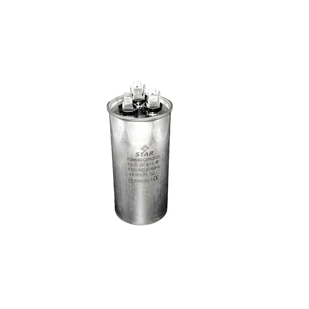 Capacitor de trabajo dual 40+2 mf+-5% 440v - xair081 - rosan Caja