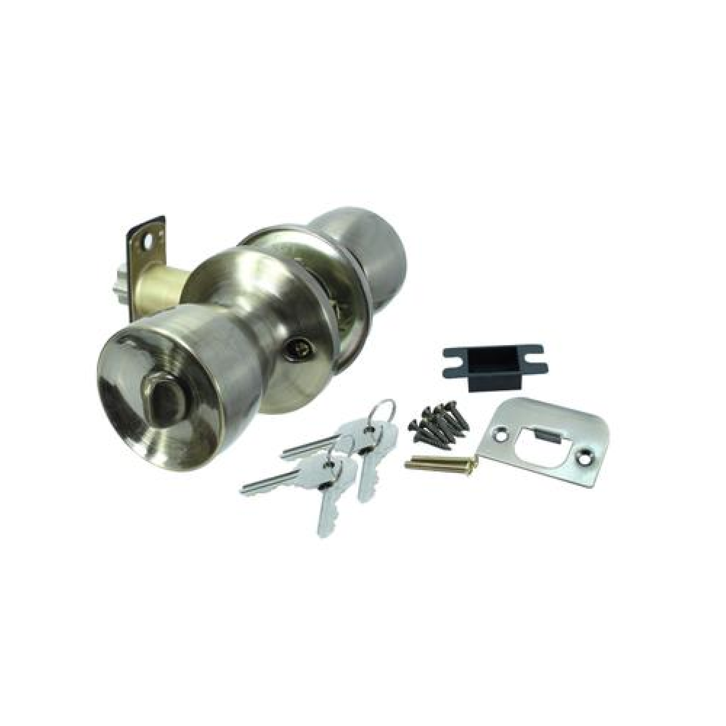Cerradura tubular niza laton antiguo llave boton 6821 dexter Pieza