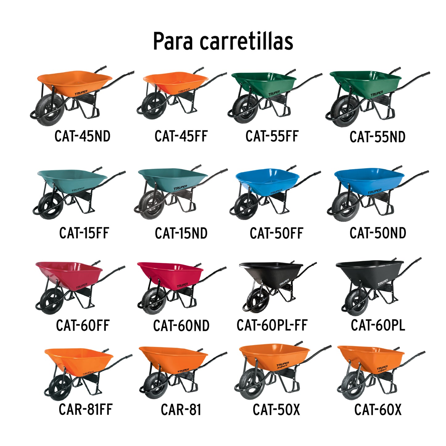 Chumacera para carretilla 11876 truper Pieza