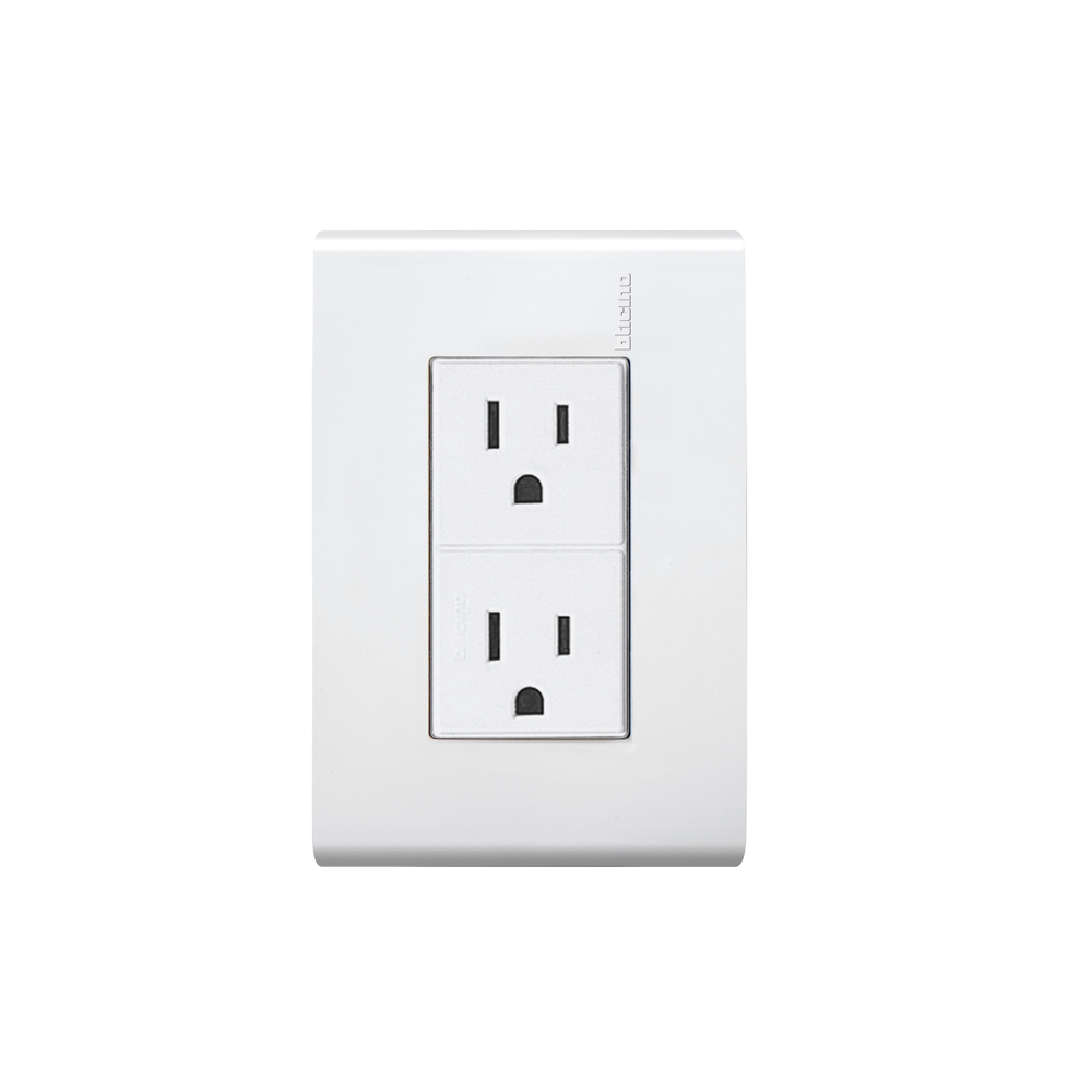Contacto duplex con placa modus blanco e6028bnr biticino Pieza