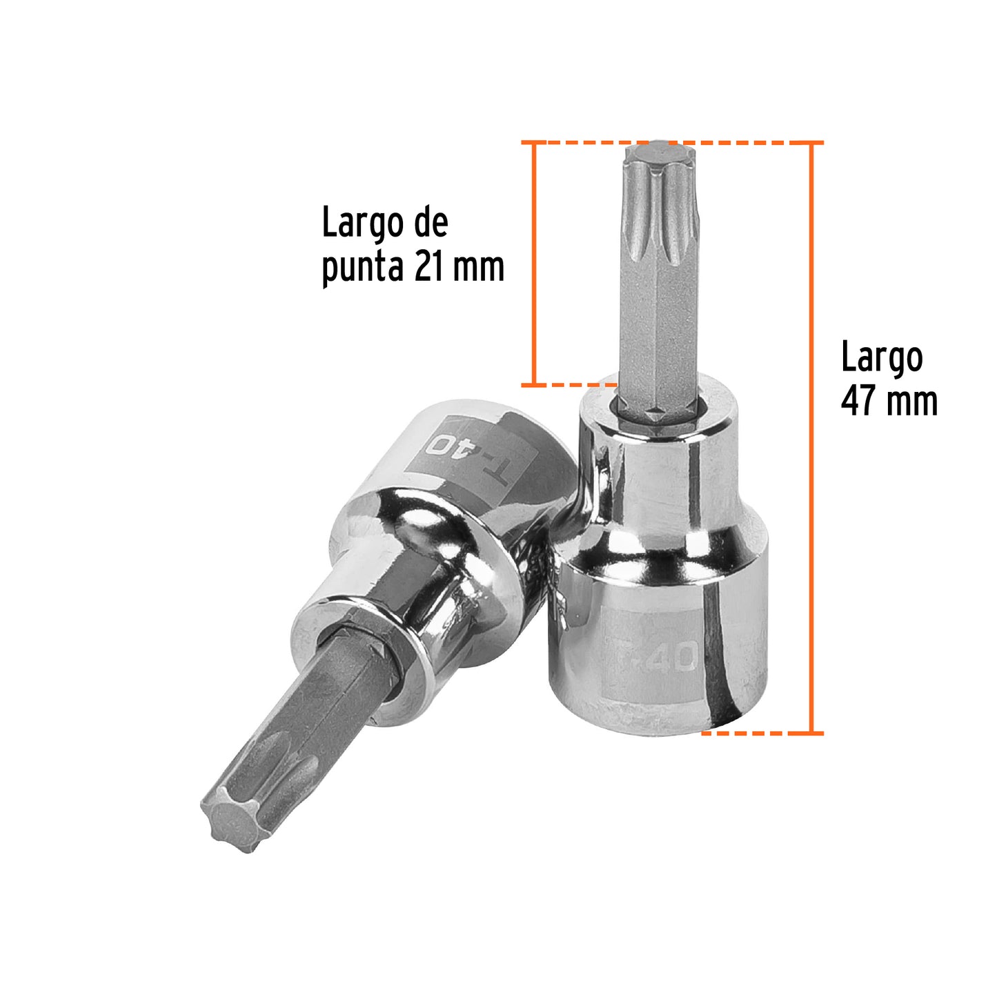 Dados punta Torx cuadro 3/8p T-40 13574 Truper Pieza
