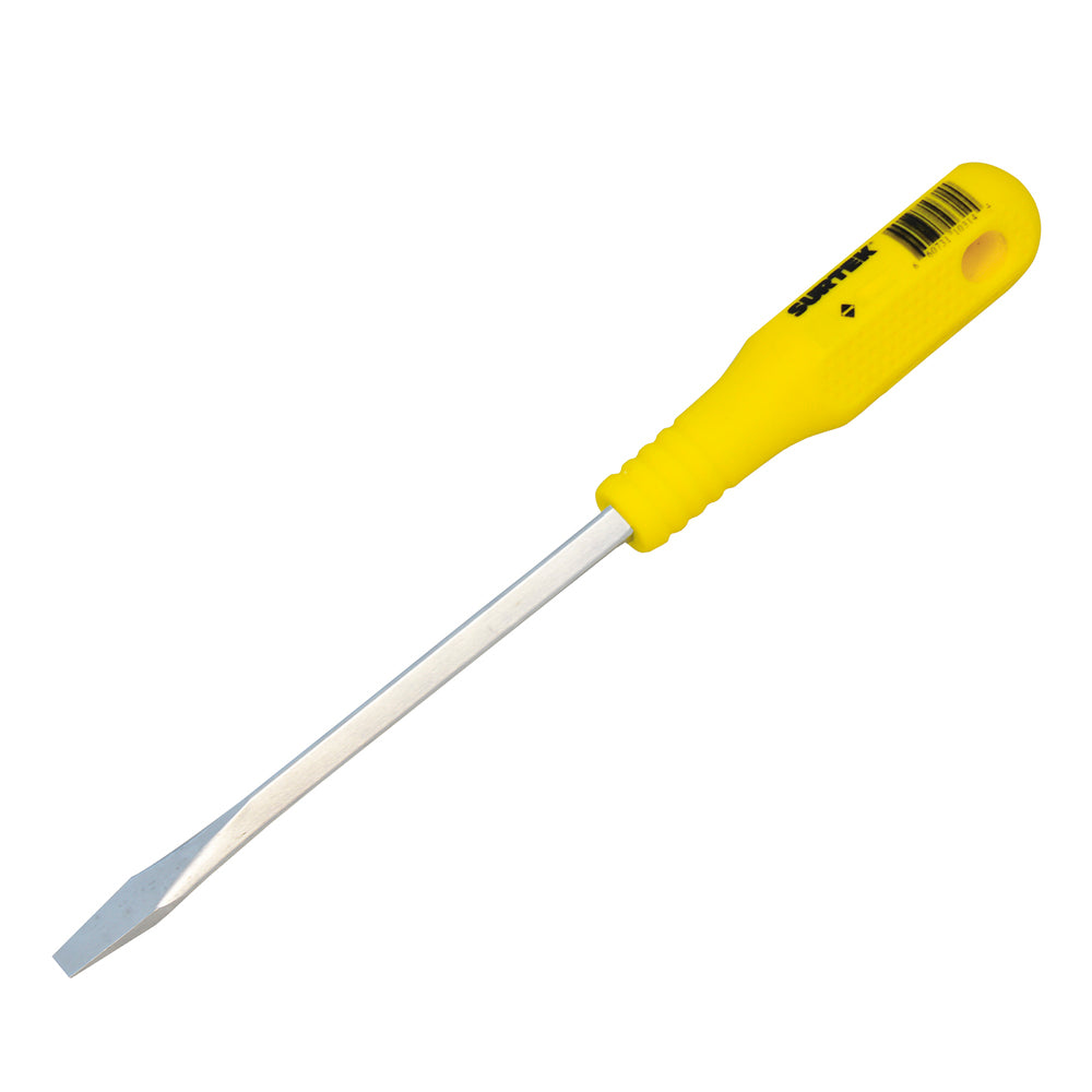 Destornillador amarillo barra cuadra pta plana 1/4x6" Surtek