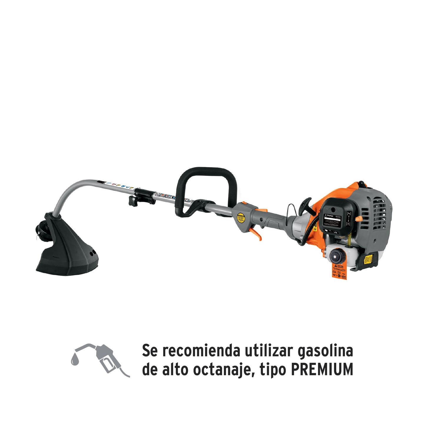 Desbrozadora a gasolina 26cc mango tipo D 17p corte, curva 12496 Truper Pieza