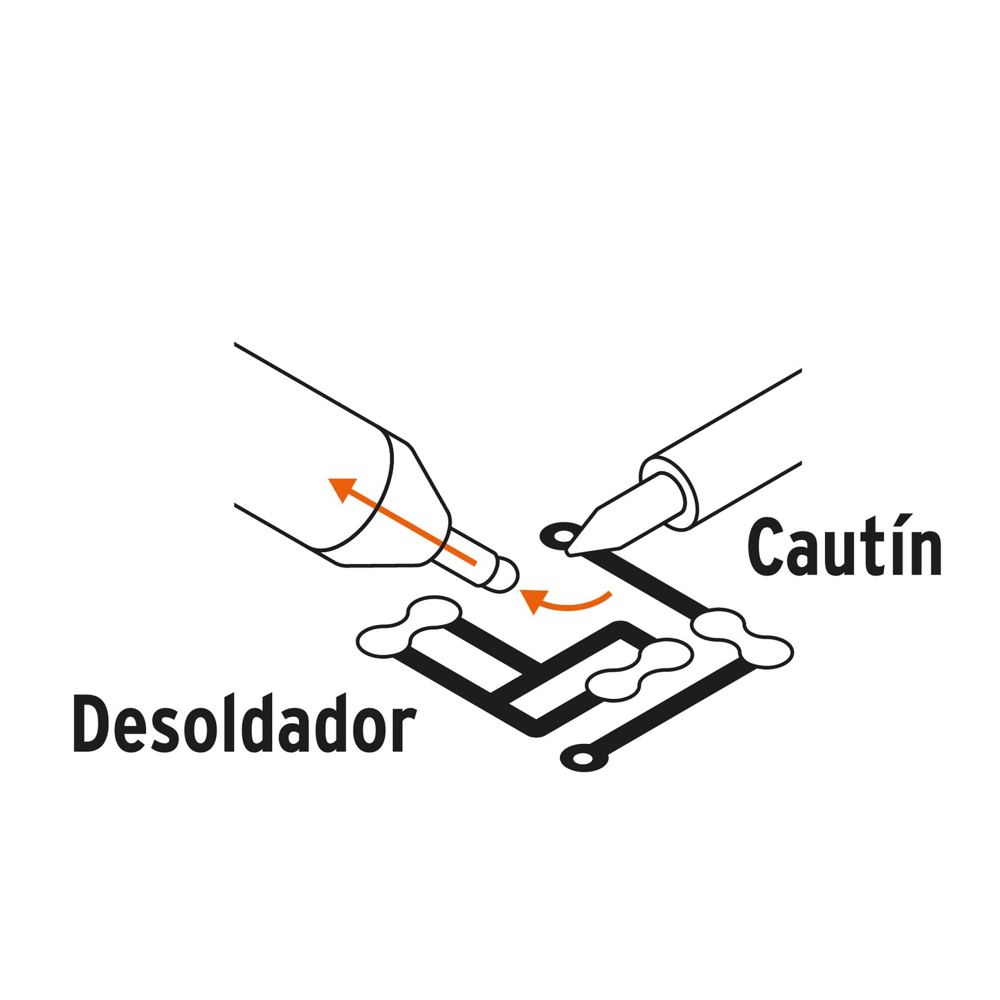 Desoldador de succion de 8p 16923 Truper Pieza