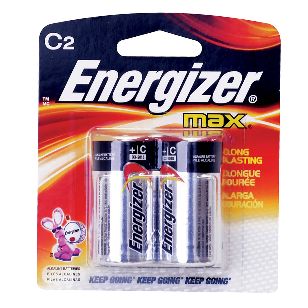 Pila alcalina marca Energizer® C con 2 piezas Surtek