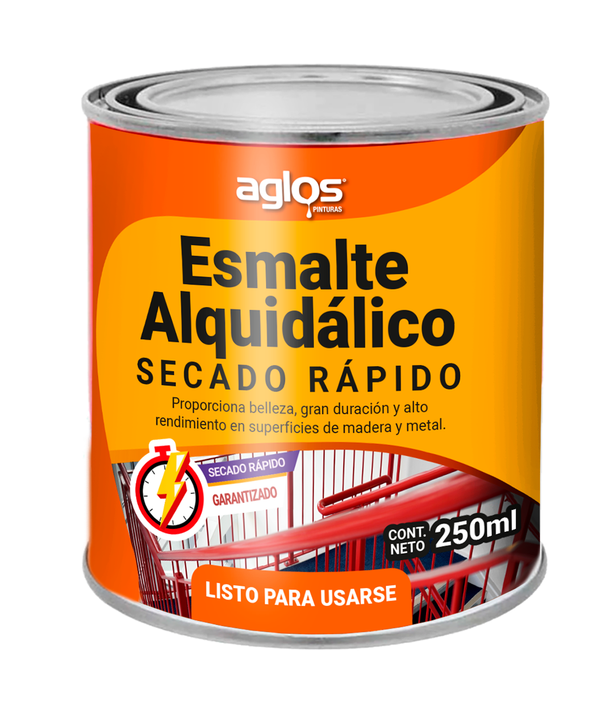 Esmalte 1/4 l blanco - 10201-0101 - aglos Pieza