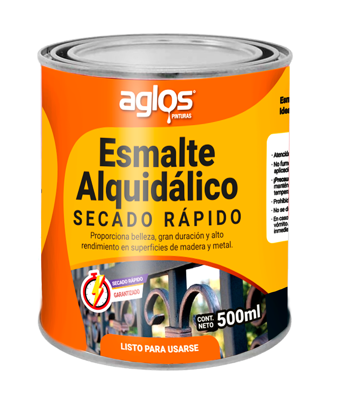 Esmalte 1/2 lt azul cielo secado normal y s/r 10201-0204 10202-0215 aglos Pieza