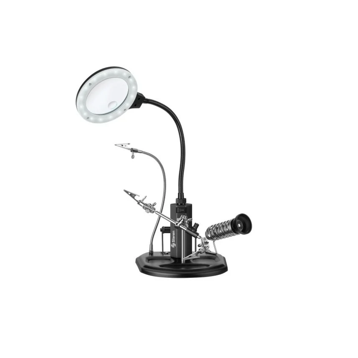 Estacion de soldar con lupa de 2.5x - her-725ne - steren Pieza