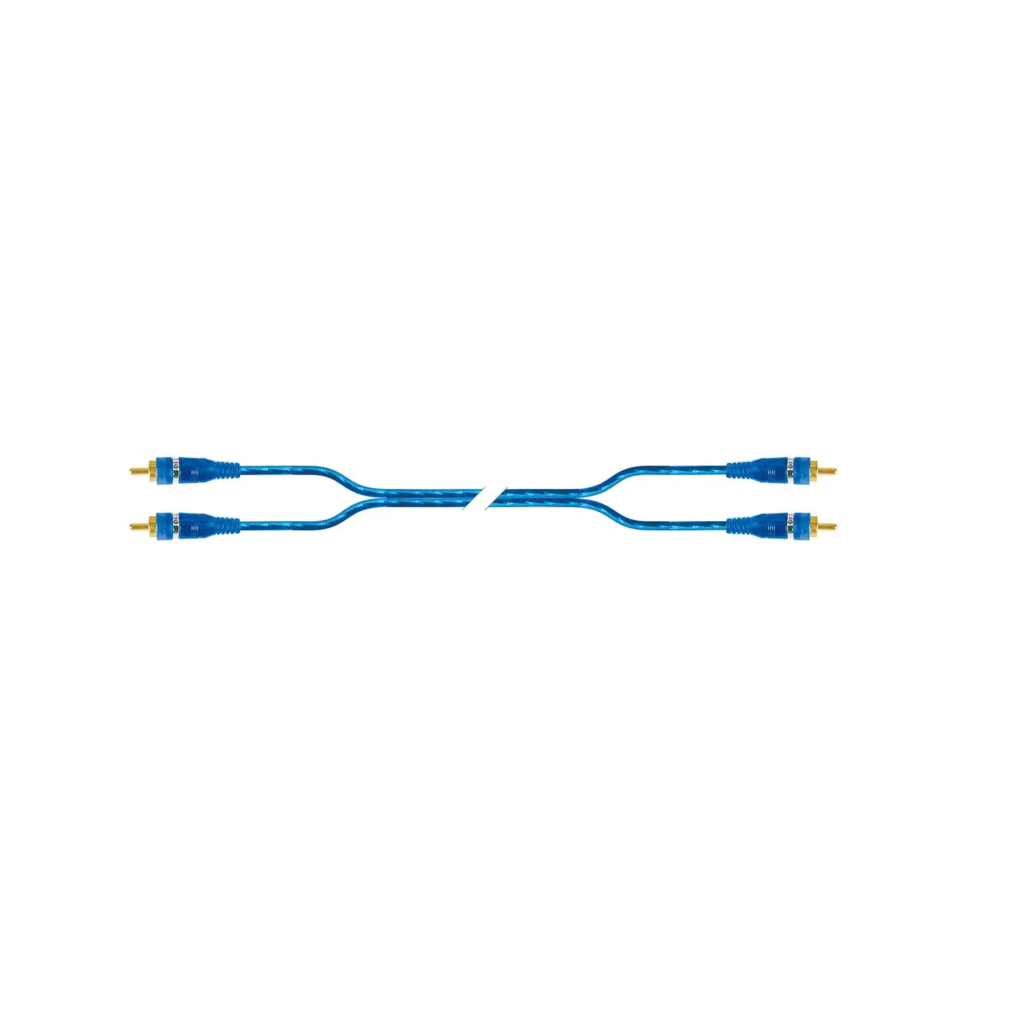 Extension 2 plug rca macho 6.00 mts azul - 11-1098a - mitzu Pieza