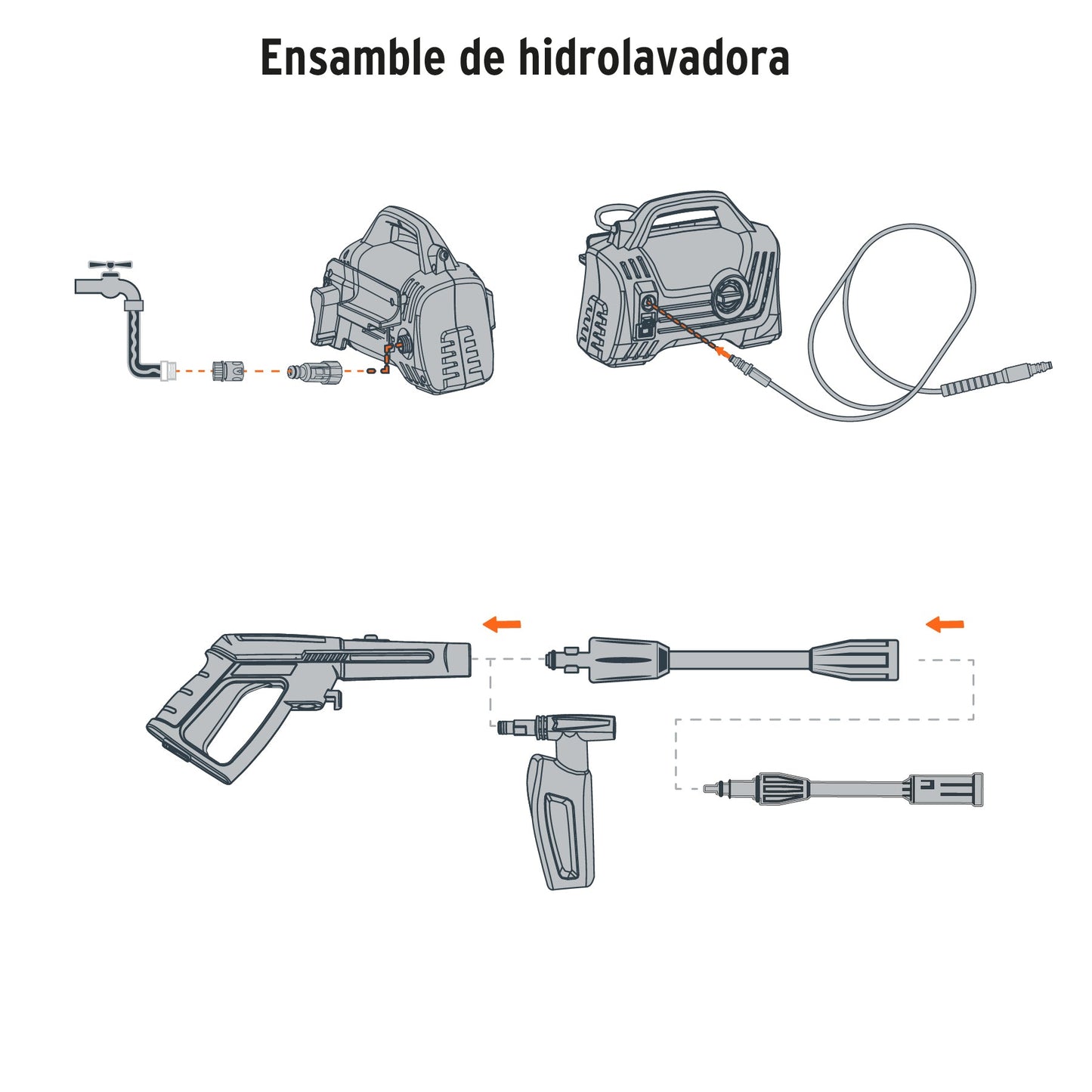 Hidrolavadora electrica compacta 1600 psi 102795 truper - Truper