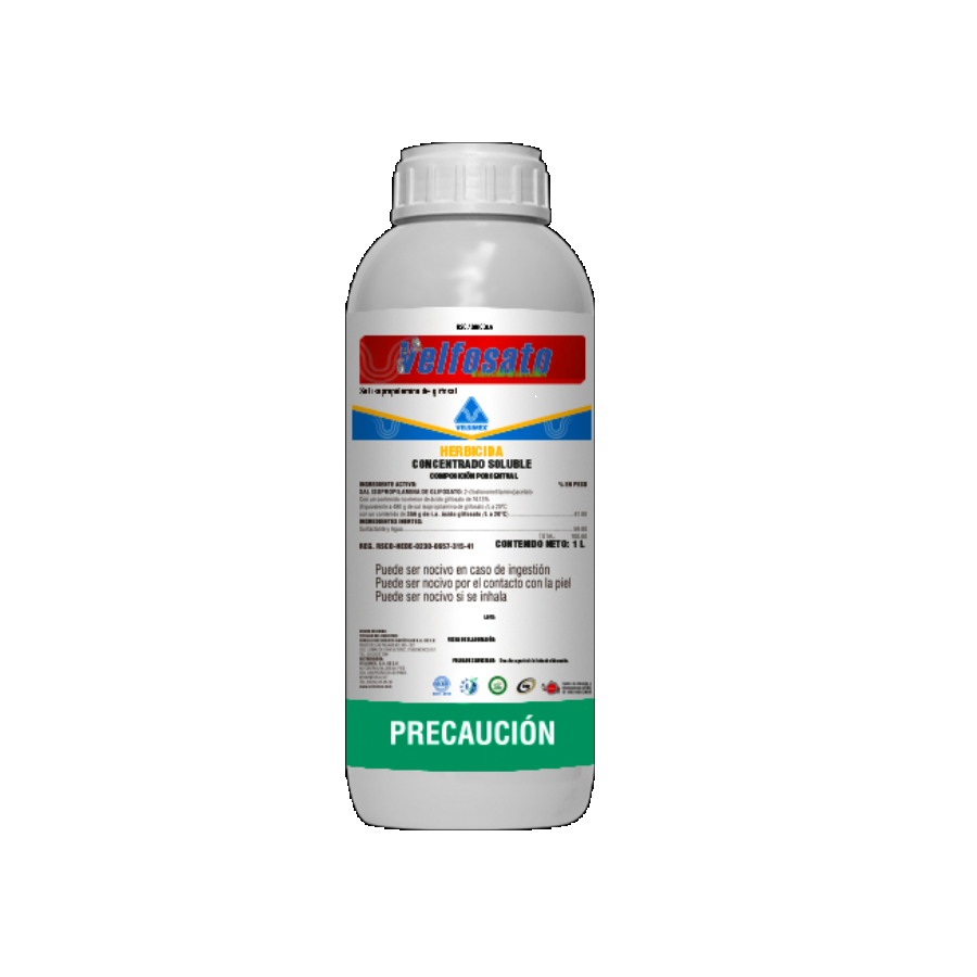 Herbicida velfosato glifosato 1 lt Pieza