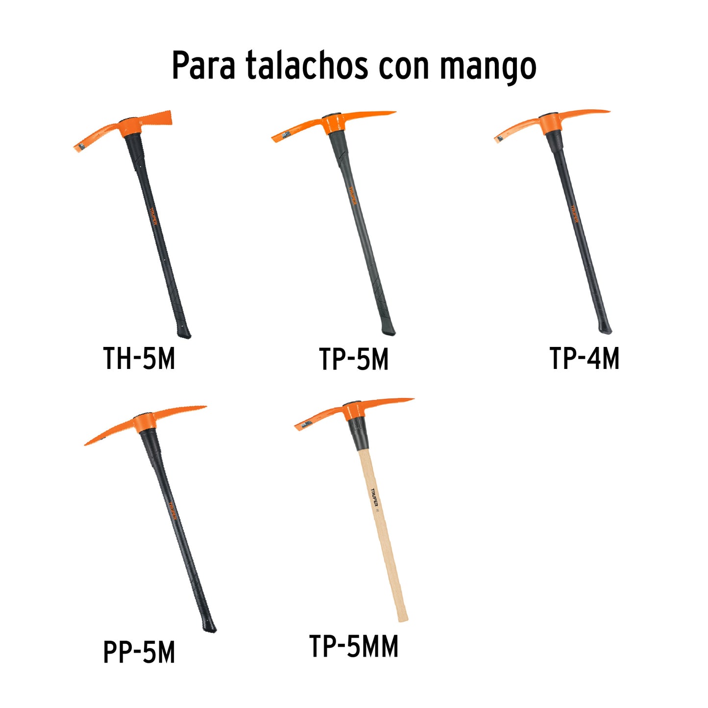 Mango de madera 36p para zapapicos y talachos de 4 a 7 lb 102792 Truper Pieza