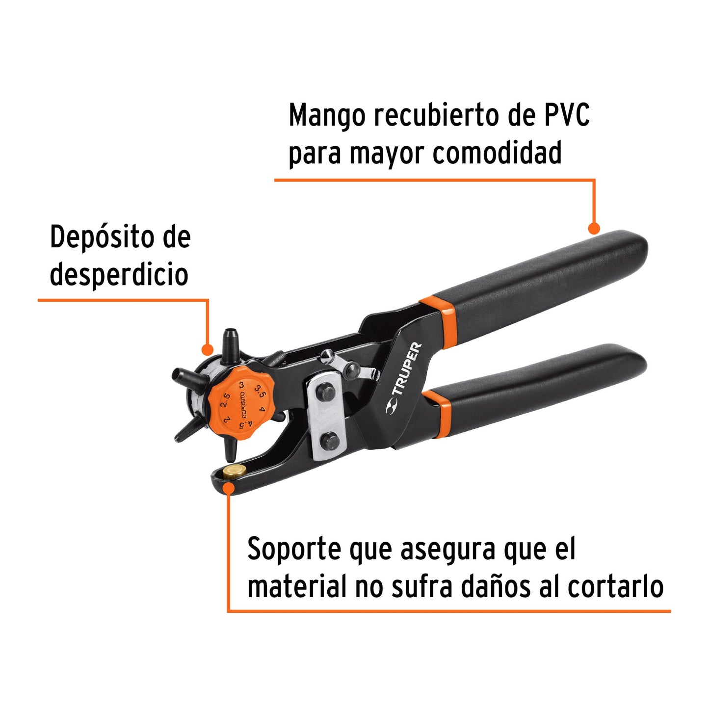 Pinza sacabocados Truper 17340 Pieza