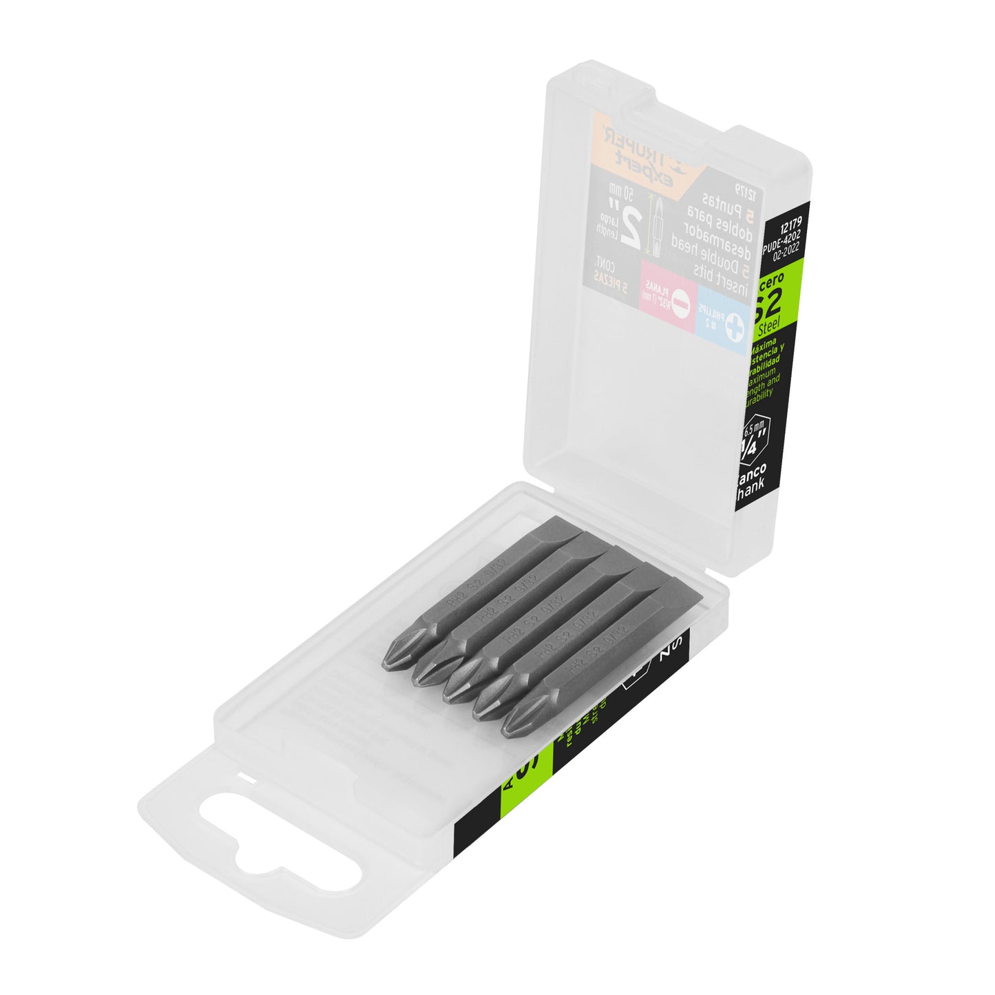 Puntas dobles PH2 y 9/32 largo 2p 12179 Truper Expert Pieza