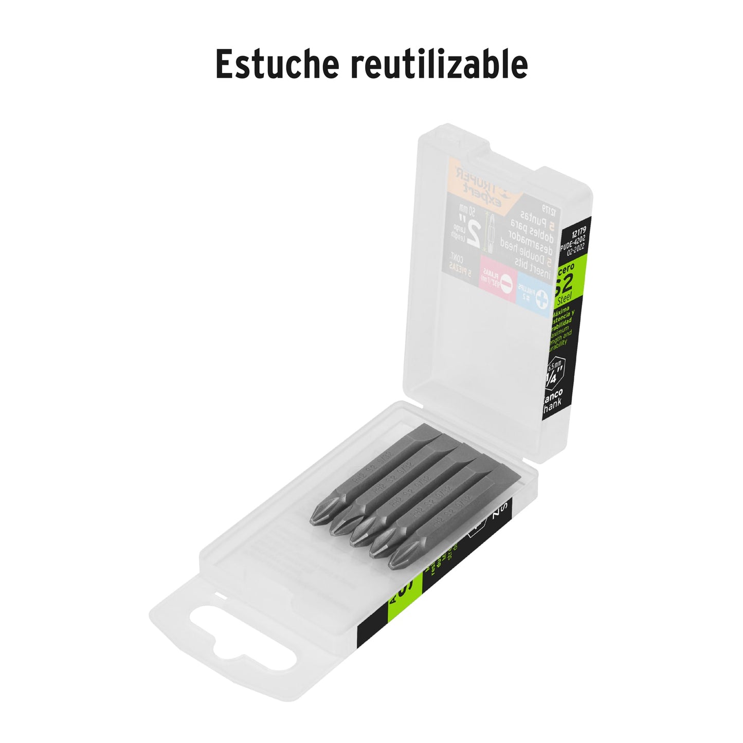 Puntas dobles PH2 y 9/32 largo 2p 12179 Truper Expert Pieza