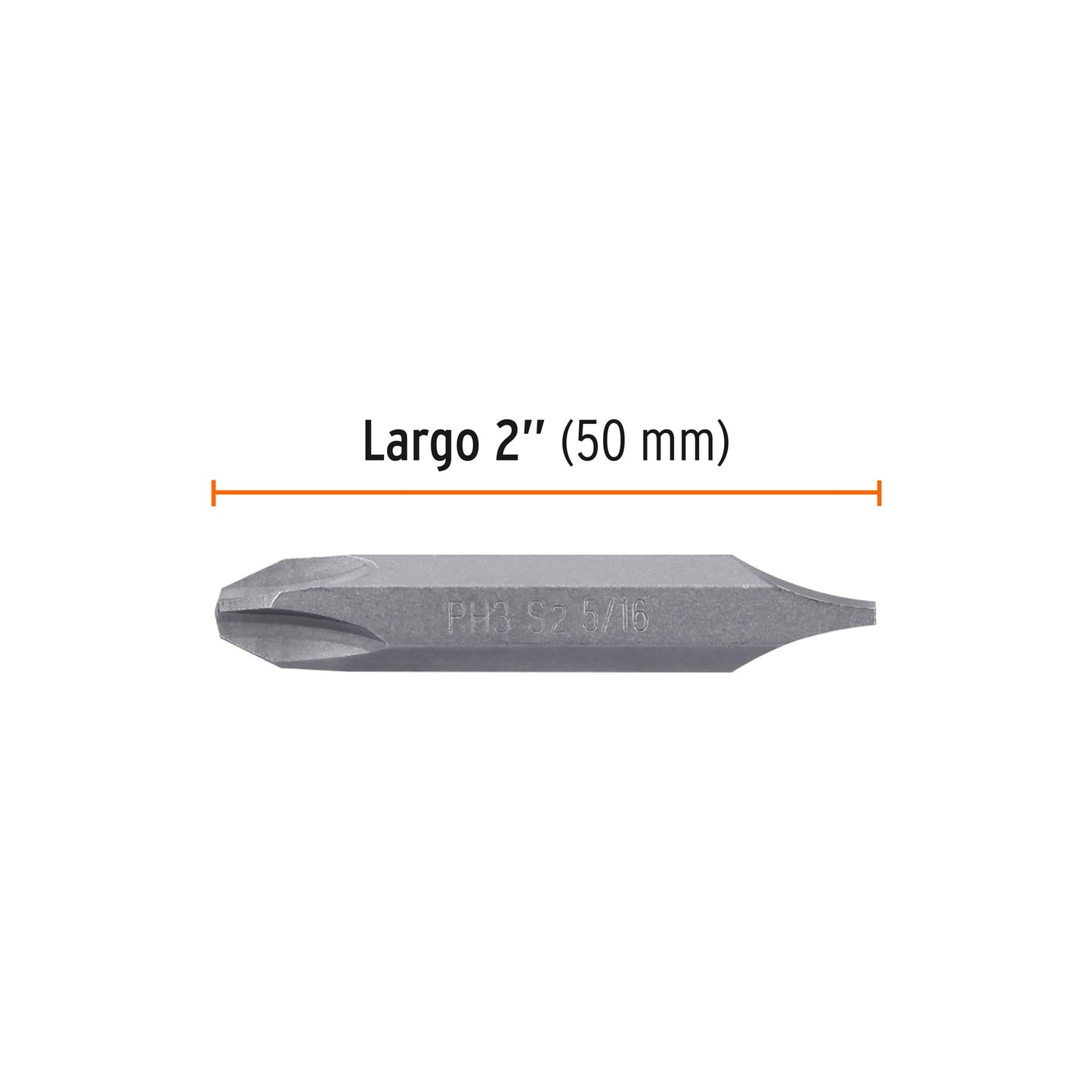 Puntas dobles PH3 y 5/16p largo 2p 12180 Truper Expert Pieza