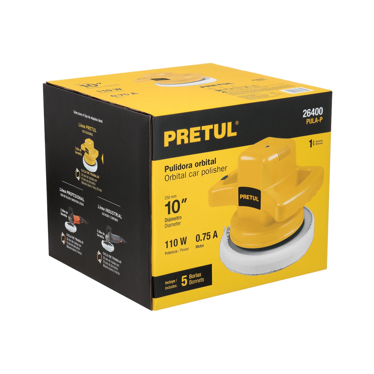 Pulidora 10p 110 W Pretul 26400 Pieza