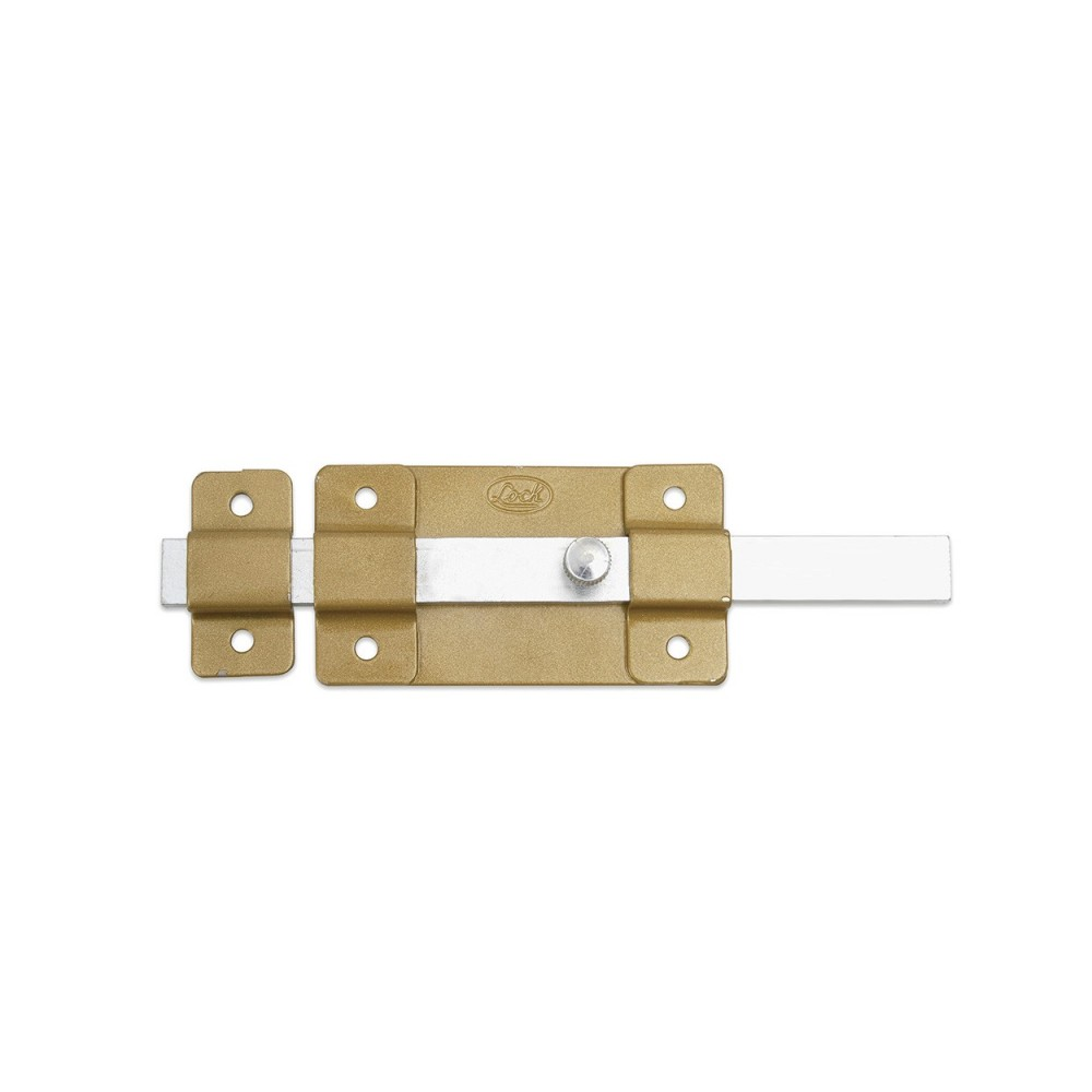 Pasador sobreponer robusto dorado 12 cm l038d lock Paquete