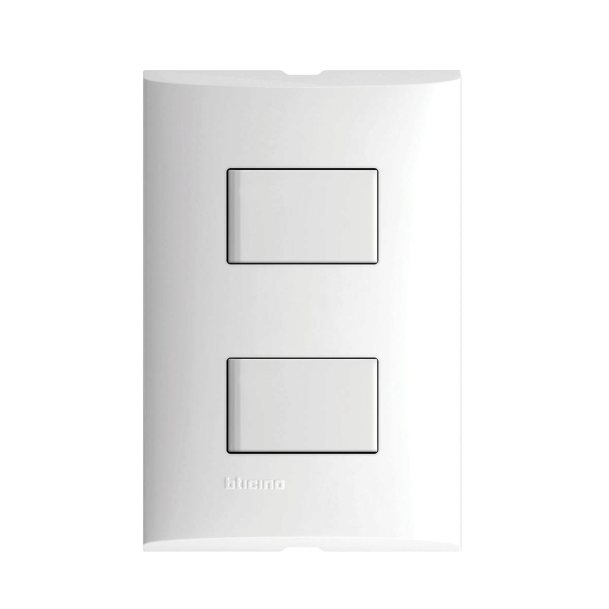 Placa armada con 2 interruptores sencillos 10a 127v fza512 forza Pieza