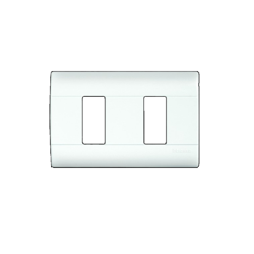 Placa plastico 2 ventanas modus blanco e5n2bn biticino Pieza
