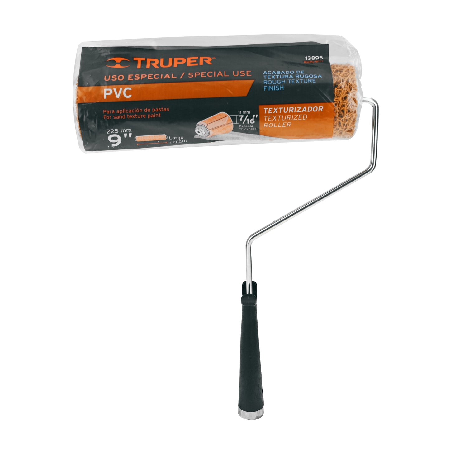 Rodillo para pintar 9p x 7/16p de PVC acabados texturizados 13895 Pieza