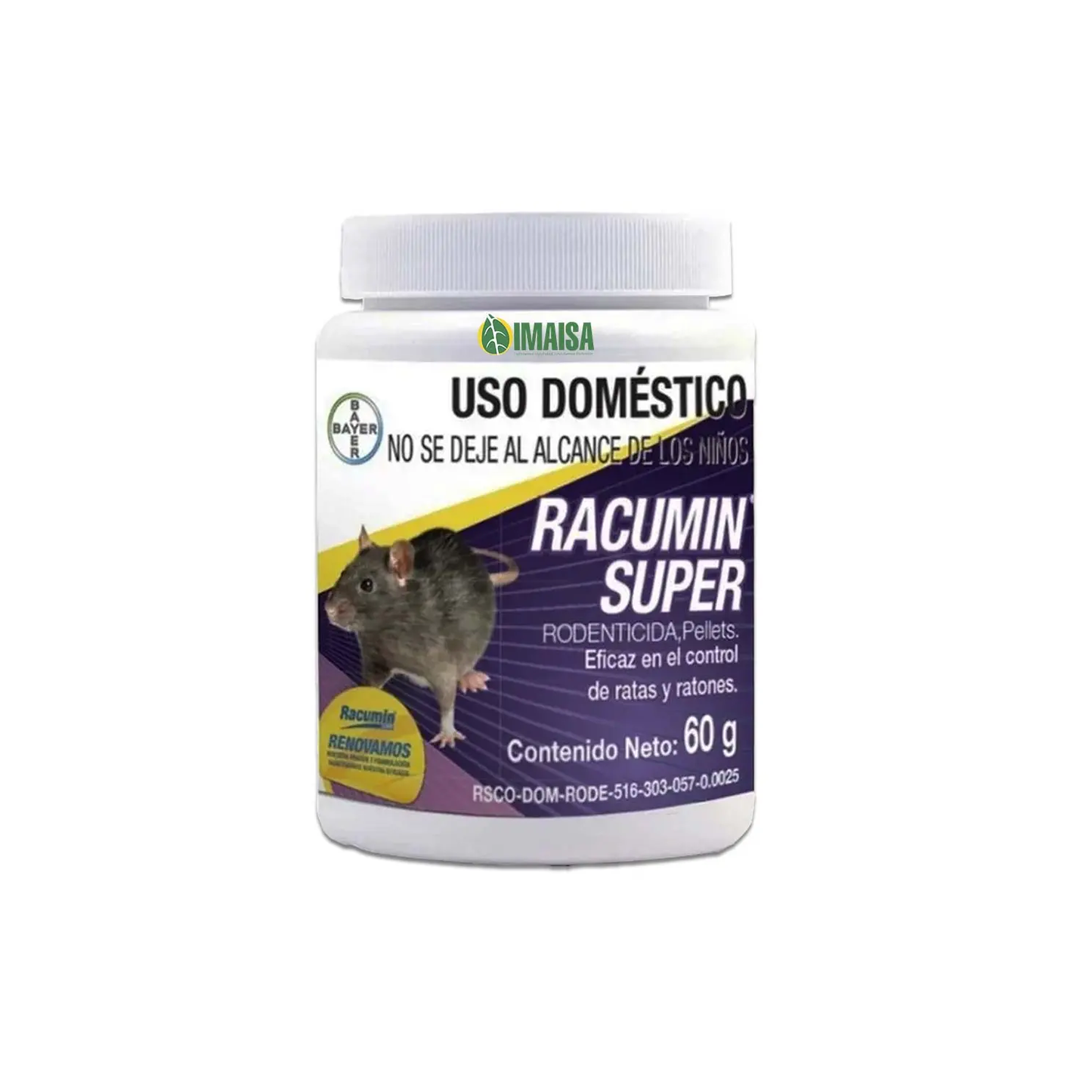 Raticida racumin super 60 grs - bote o caja - 47141 - bayer Pieza