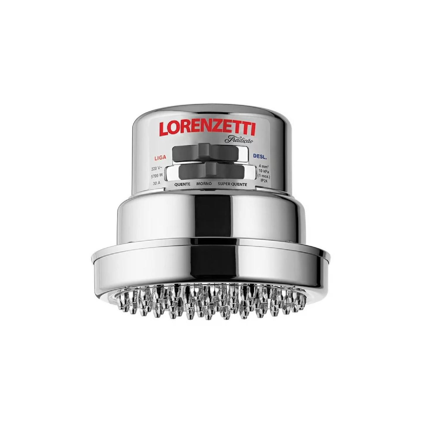 Regadera electrica de pared Lorenzetti Tradicao cromada 4500W 127V