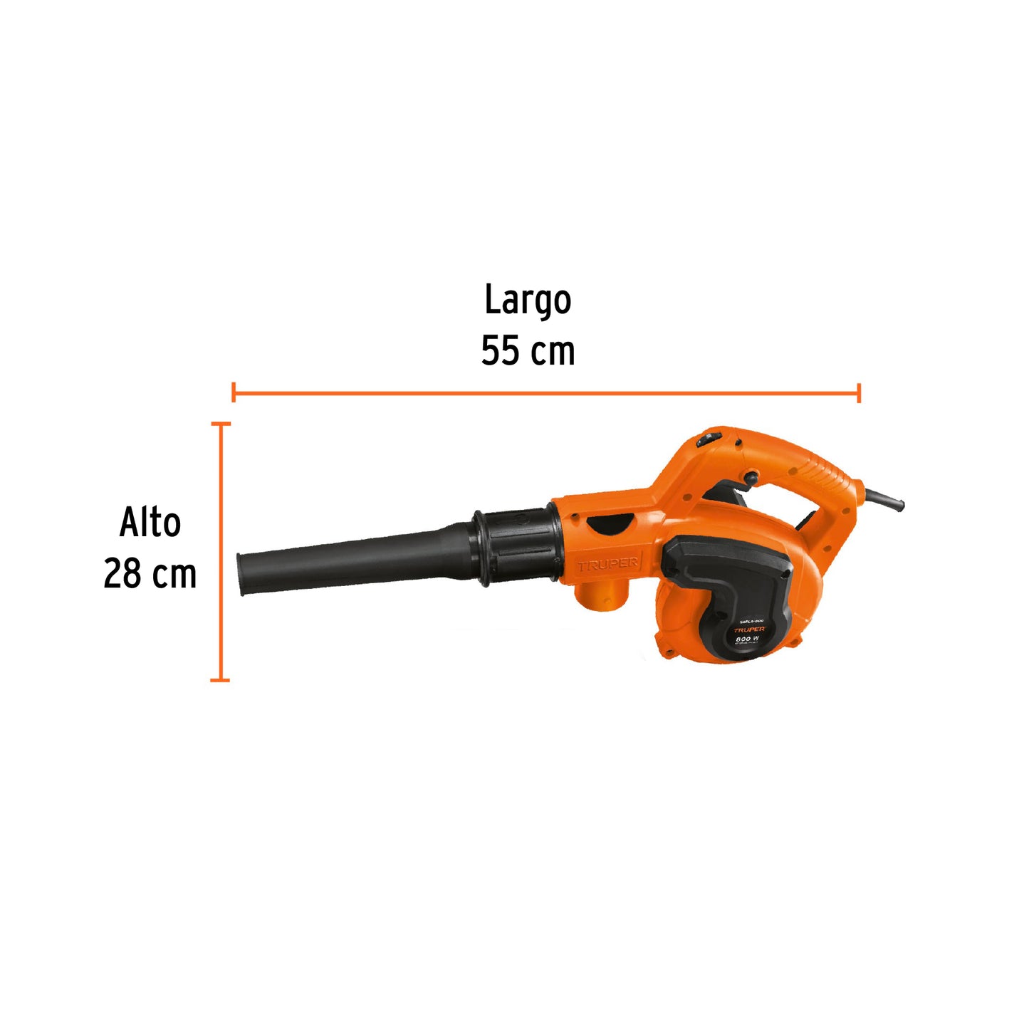 Sopladora/Aspiradora electrica 800 W 102415 Truper Pieza