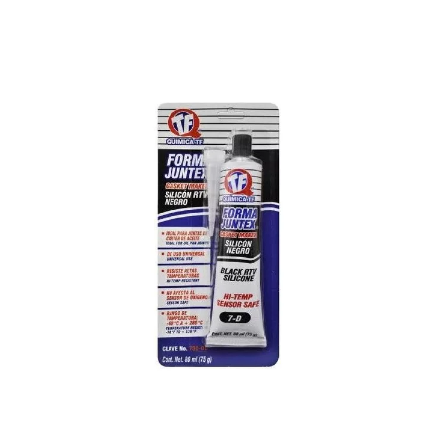 Silicon negro blister 80 ml - 700-d - tf Pieza
