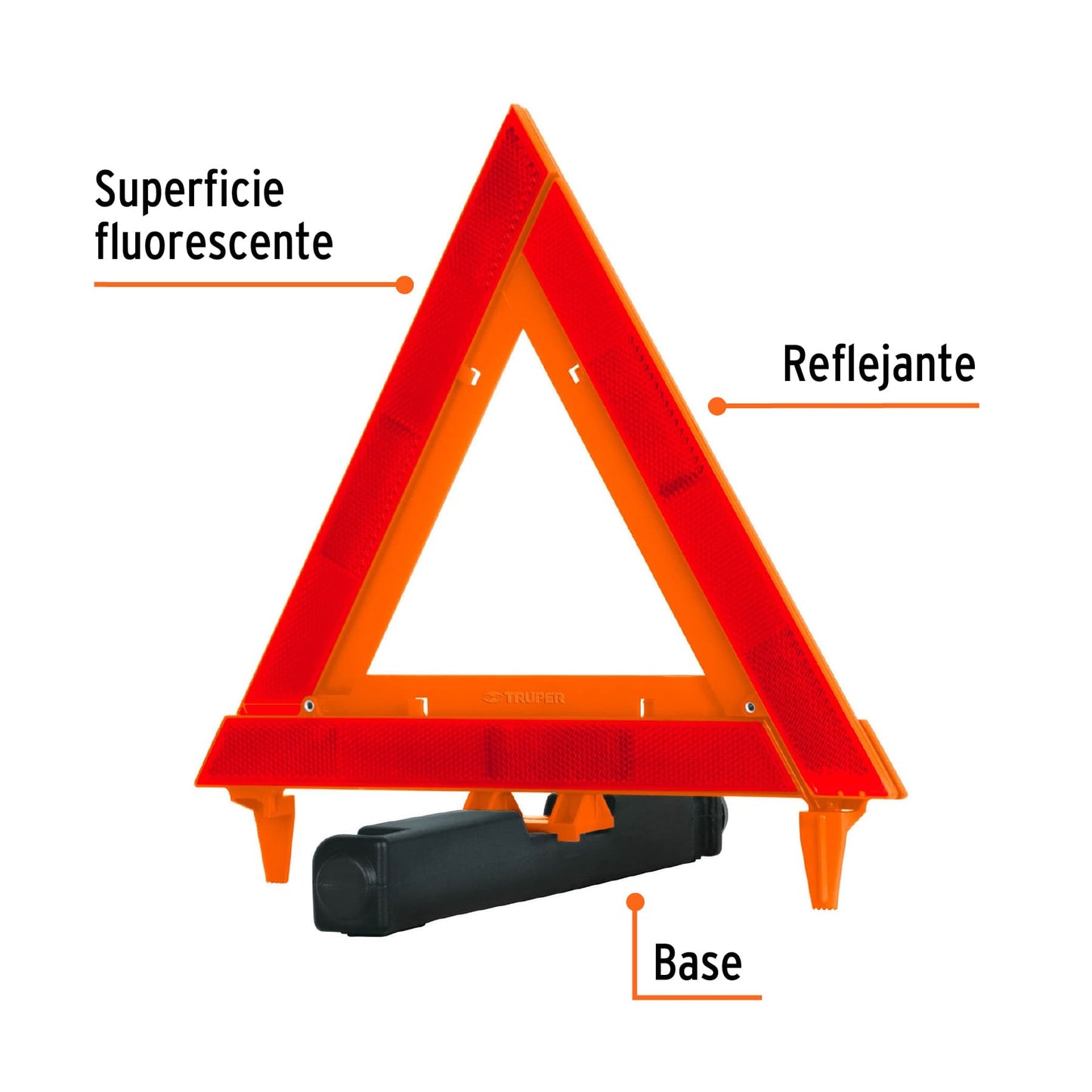 Triangulo de seguridad 11p 10943 truper Pieza