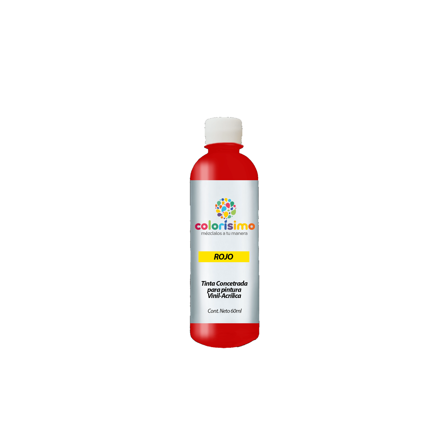 Tinta colorisimo 60 ml rojo - 10108-0004 - aglos Pieza