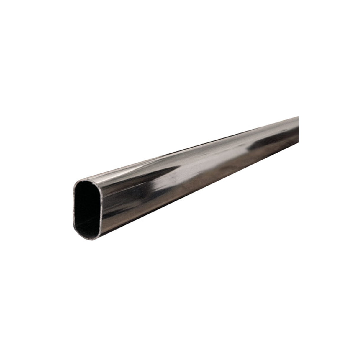 Tubo ovalado cromado 1.22 mts 4300 generico Pieza