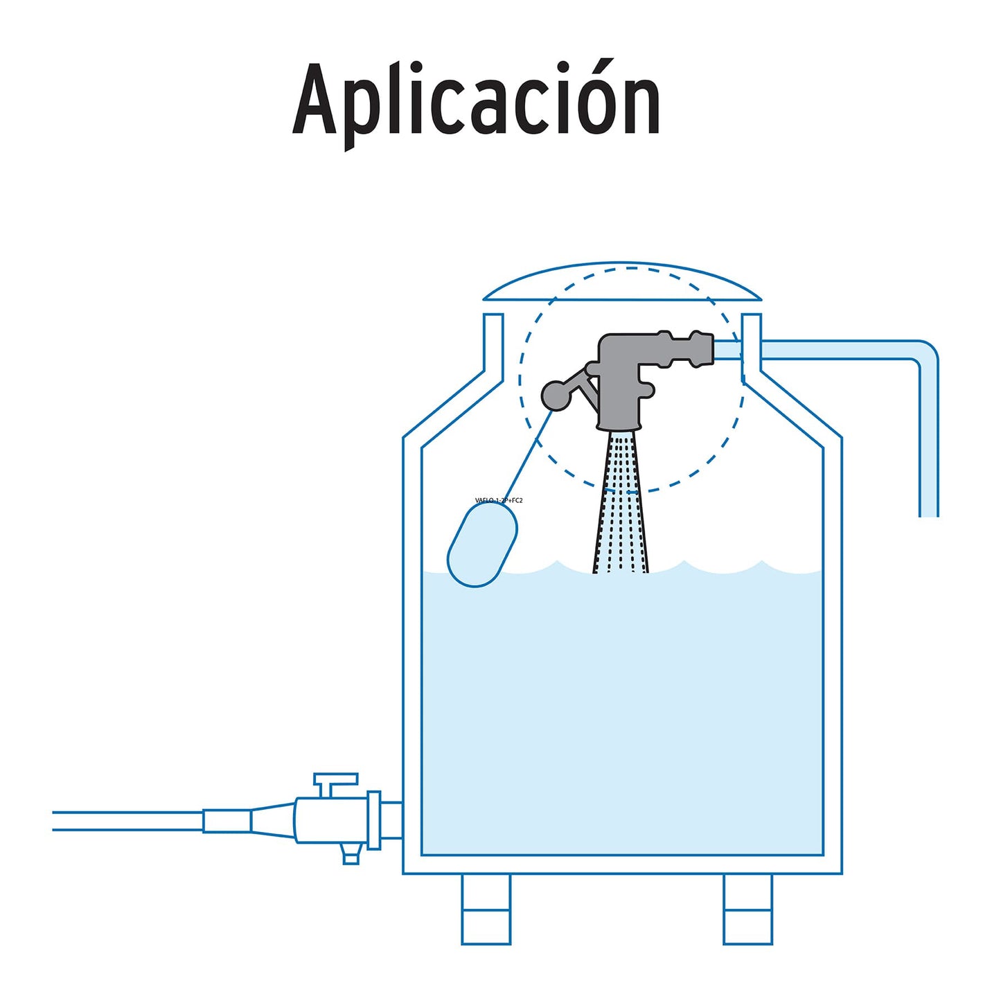 Valvula de pom 3/4 para flotador 48545 foset Pieza