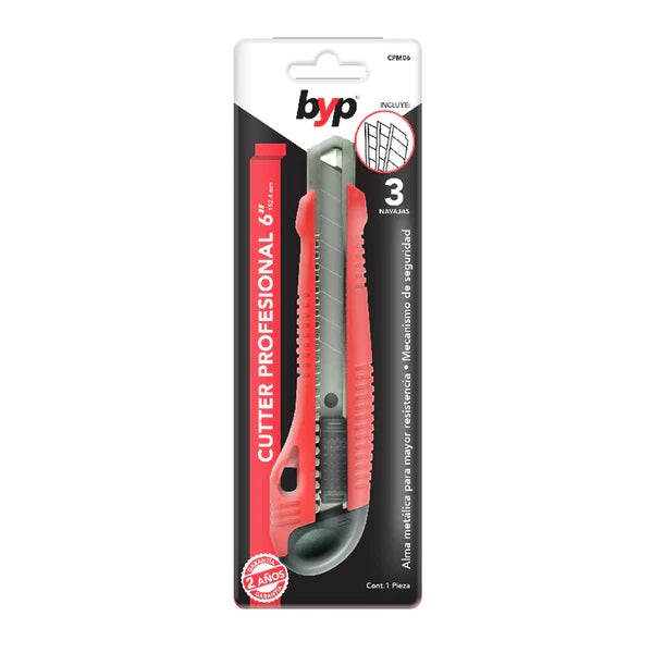 Cutter profesional 5p alma metalica CPM05 Pieza