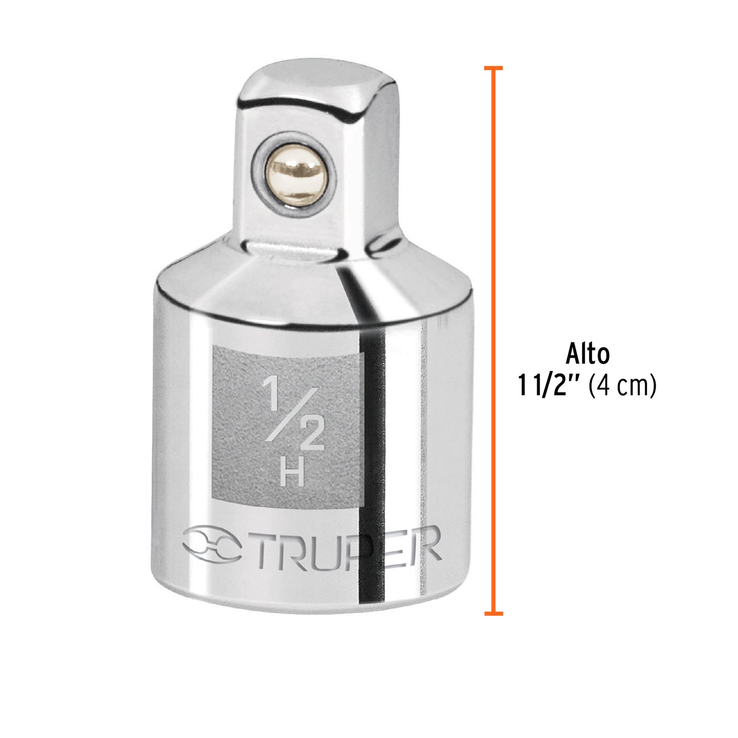 Adaptador para matraca de cuadro 1/2 a cuadro 3/8 13422 truper Pieza
