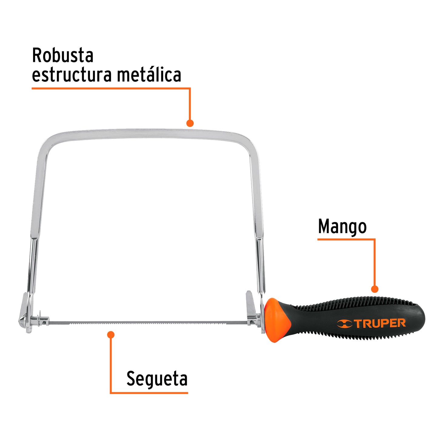 Arco calador para segueta 6p truper10221 Pieza