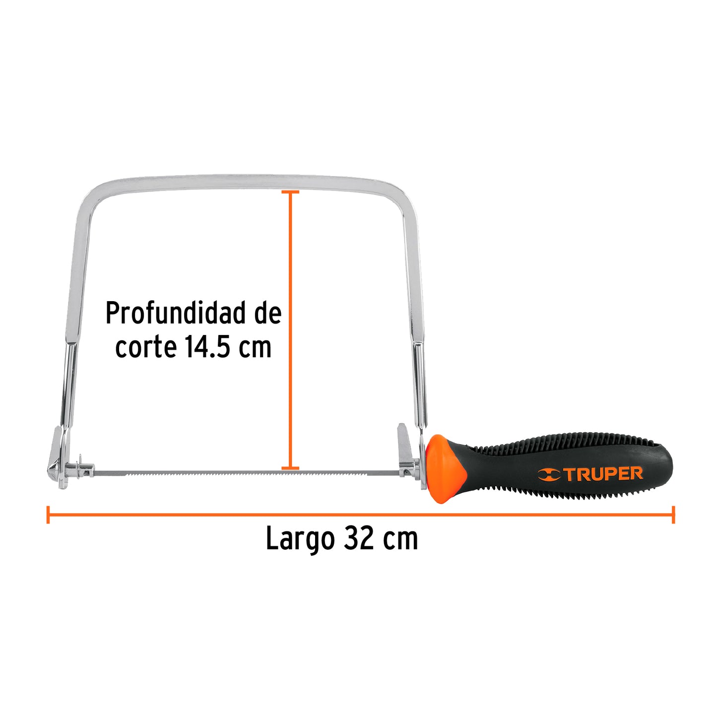 Arco calador para segueta 6p truper10221 Pieza