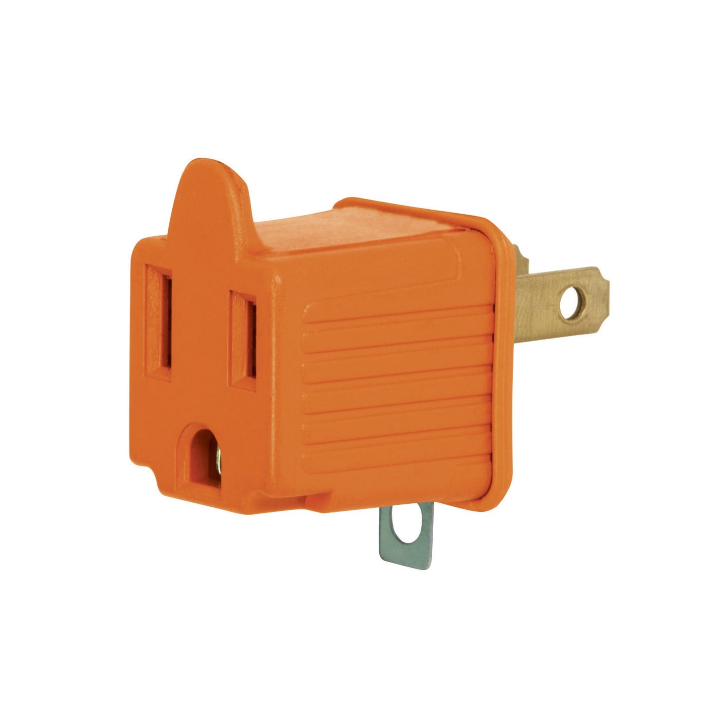 Clavija convertidora de 3 a 2 naranja agranel 46256 volteck Pieza